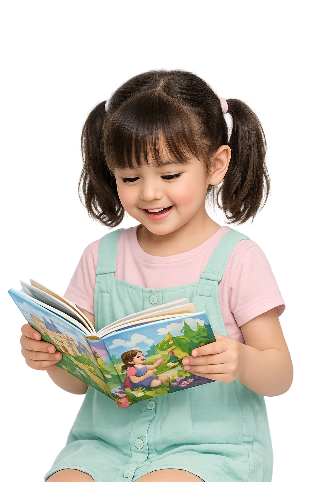 Anak PAUD sedang membaca