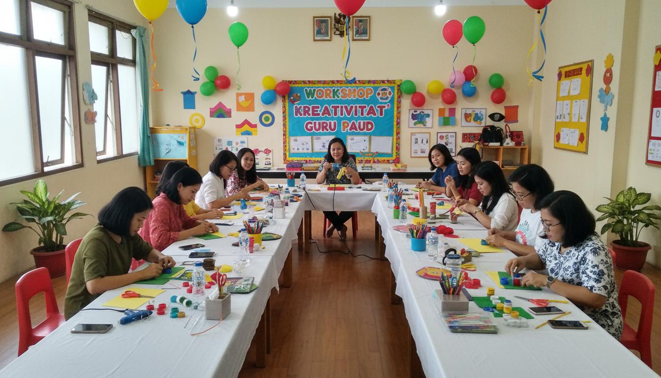 Workshop Kreativitas Guru PAUD Sukses Digelar